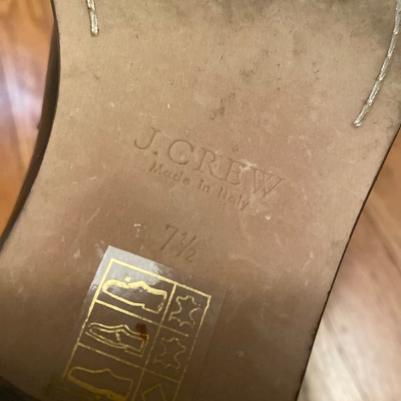 J Crew loafers leather black  size 7 1/2 woman - Picture 4 of 5